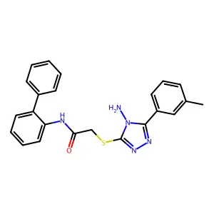 C23H21N5OS structure