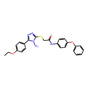 2-{[4-amino-5-(4-ethoxyphenyl)-4H-1,2,4-triazol-3-yl]sulfanyl}-N-(4-phenoxyphenyl)acetamide structure