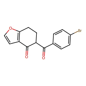 5-(4-bromobenzoyl)-6,7-dihydro-1-benzofuran-4(5H)-one structure
