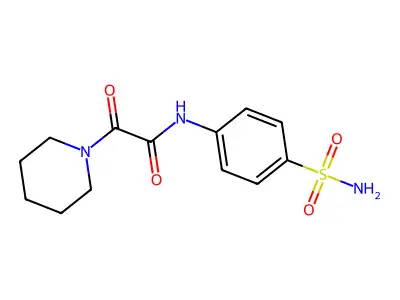 2-oxo-2-piperidin-1-yl-N-(4-sulfamoylphenyl)acetamide structure