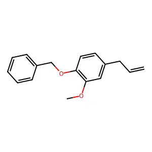Benzene, 2-methoxy-1-(phenylmethoxy)-4-(2-propen-1-yl)- structure