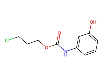 3-氯丙基 N-(3-羟苯基)氨基甲酸酯 structure