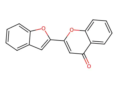2-Benzofurylchromone structure