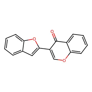 3-(1-benzofuran-2-yl)-4H-chromen-4-one structure