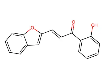 2-Propen-1-one, 3-(2-benzofuranyl)-1-(2-hydroxyphenyl)- structure