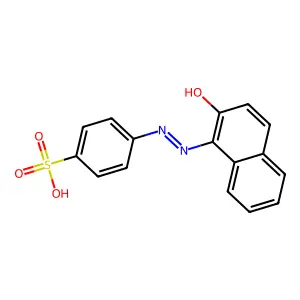 4-((2-Hydroxy-1-naphthyl)azo)benzenesulphonic acid structure