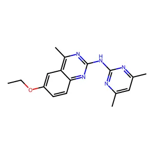 N-(4,6-dimethylpyrimidin-2-yl)-6-ethoxy-4-methylquinazolin-2-amine structure