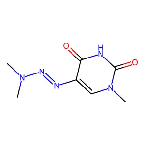 2,4(1H,3H)-Pyrimidinedione, 5-(3,3-dimethyl-1-triazenyl)-1-methyl- structure