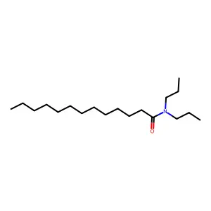 N,N-二丙基十三烷酰胺 structure