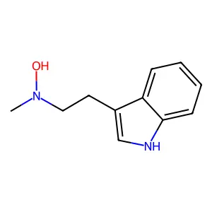 N-[2-(1H-吲哚-3-基)乙基]-N-甲基羟胺 structure