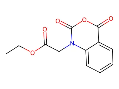 ethyl (2,4-dioxo-2H-3,1-benzoxazin-1(4H)-yl)acetate structure