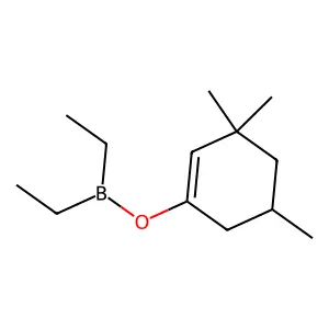 Borinic acid, diethyl-, 3,3,5-trimethyl-1-cyclohexen-1-yl ester structure