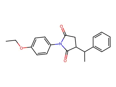 1-(4-Ethoxy-phenyl)-3-(1-phenyl-ethyl)-pyrrolidine-2,5-dione structure