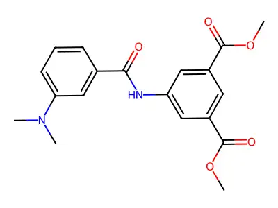 Dimethyl 5-{[3-(dimethylamino)benzoyl]amino}isophthalate structure