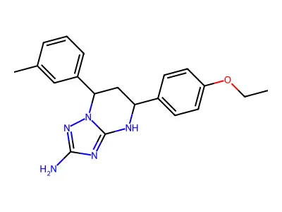 5-(4-ethoxyphenyl)-7-(3-methylphenyl)-4,5,6,7-tetrahydro[1,2,4]triazolo[1,5-a]pyrimidin-2-amine structure