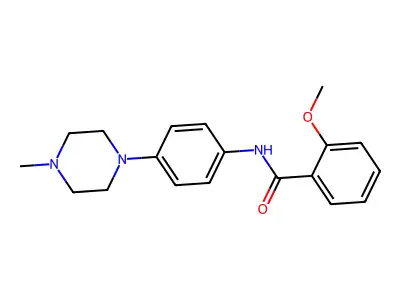 2-methoxy-N-[4-(4-methylpiperazin-1-yl)phenyl]benzamide structure