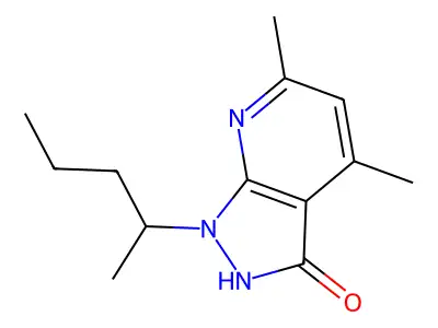 4,6-Dimethyl-1-(pentan-2-yl)-1,2-dihydro-3H-pyrazolo[3,4-b]pyridin-3-one structure