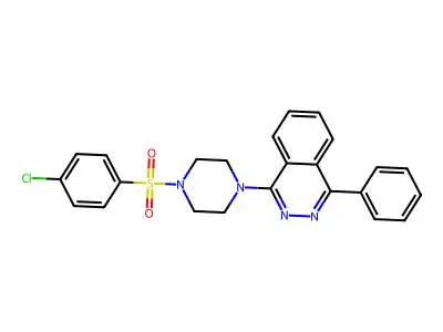 1-[4-(4-Chlorophenyl)sulfonylpiperazin-1-yl]-4-phenylphthalazine structure