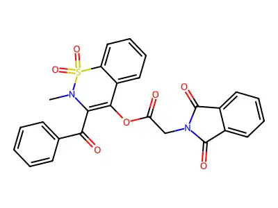 (3-benzoyl-2-methyl-1,1-dioxo-1 structure