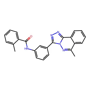 2-methyl-N-[3-(6-methyl-[1,2,4]triazolo[3,4-a]phthalazin-3-yl)phenyl]benzamide structure