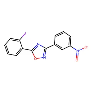 5-(2-Iodophenyl)-3-(3-nitrophenyl)-1,2,4-oxadiazole structure
