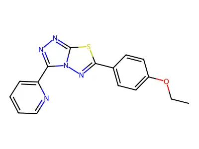 6-(4-Ethoxyphenyl)-3-pyridin-2-yl-[1,2,4]triazolo[3,4-b][1,3,4]thiadiazole structure