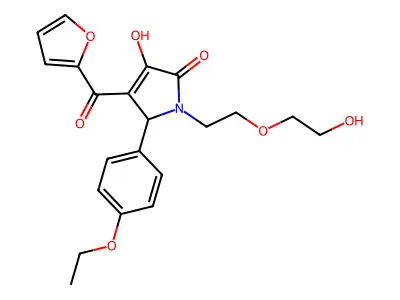 2-(4-ethoxyphenyl)-3-(furan-2-carbonyl)-4-hydroxy-1-[2-(2-hydroxyethoxy)ethyl]-2H-pyrrol-5-one structure