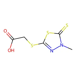 Acetic acid, [(4,5-dihydro-4-methyl-5-thioxo-1,3,4-thiadiazol-2-yl)thio]- structure