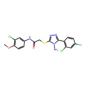 C17H14Cl3N5O2S structure