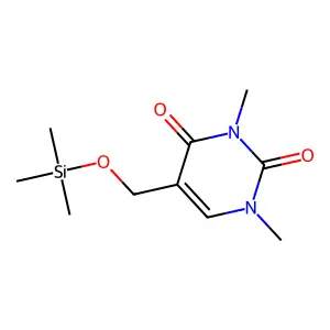 2,4(1H,3H)-Pyrimidinedione, 1,3-dimethyl-5-[[(trimethylsilyl)oxy]methyl]- structure
