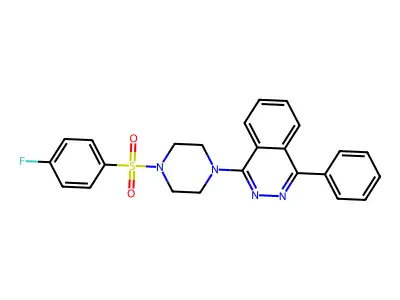 1-[4-(4-Fluorophenyl)sulfonylpiperazin-1-yl]-4-phenylphthalazine structure