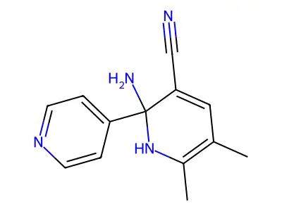 2-Amino-5,6-dimethyl-4-pyridin-2-ylpyridine-3-carbonitrile structure