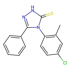 4-(4-chloro-2-methylphenyl)-5-phenyl-4H-1,2,4-triazole-3-thiol structure