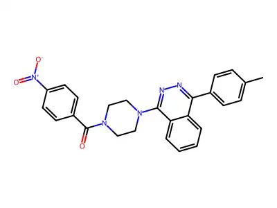 [4-[4-(4-Methylphenyl)phthalazin-1-yl]piperazin-1-yl]-(4-nitrophenyl)methanone structure