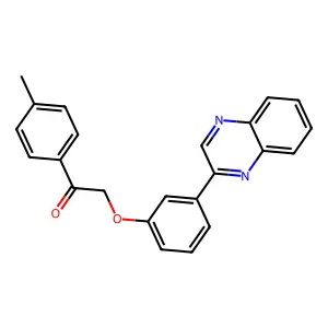 1-(4-Methylphenyl)-2-(3-quinoxalin-2-ylphenoxy)ethanone structure