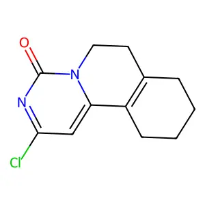 2-Chloro-6,7,8,9,10,11-hexahydro-4H-pyrimido[6,1-A]isoquinolin-4-one structure