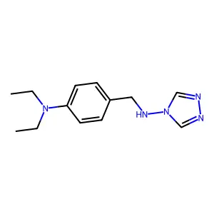 N-[4-(diethylamino)benzyl]-4H-1,2,4-triazol-4-amine structure