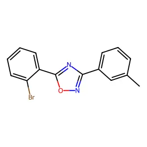 5-(2-Bromophenyl)-3-(3-methylphenyl)-1,2,4-oxadiazole structure