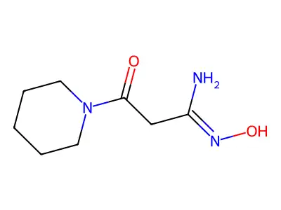 N'-hydroxy-3-oxo-3-piperidin-1-ylpropanimidamide structure