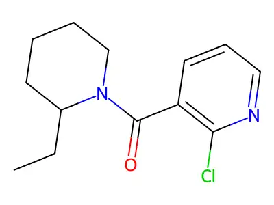 (2-Chloropyridin-3-yl)(2-ethylpiperidin-1-yl)methanone structure