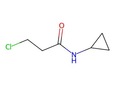 3-chloro-N-cyclopropylpropanamide structure