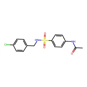 N-[4-[(4-chlorophenyl)methylsulfamoyl]phenyl]acetamide structure