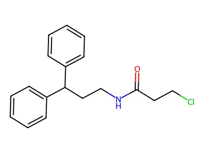 3-Chloro-N-(3,3-diphenyl-propyl)-propionamide structure