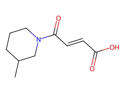 4-(3-Methyl-1-piperidinyl)-4-oxo-2-butenoic acid structure