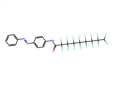 2,2,3,3,4,4,5,5,6,6,7,7,8,8,9,9-hexadecafluoro-N-(4-phenyldiazenylphenyl)nonanamide structure