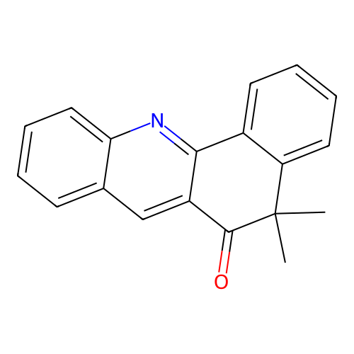 5,5-Dimethylbenzo(c)acridin-6(5H)-one structure