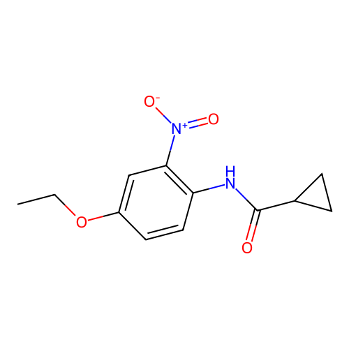 N-(4-ethoxy-2-nitrophenyl)cyclopropanecarboxamide structure