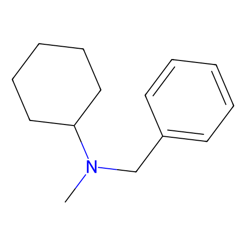 Benzenemethanamine, N-cyclohexyl-N-methyl- structure