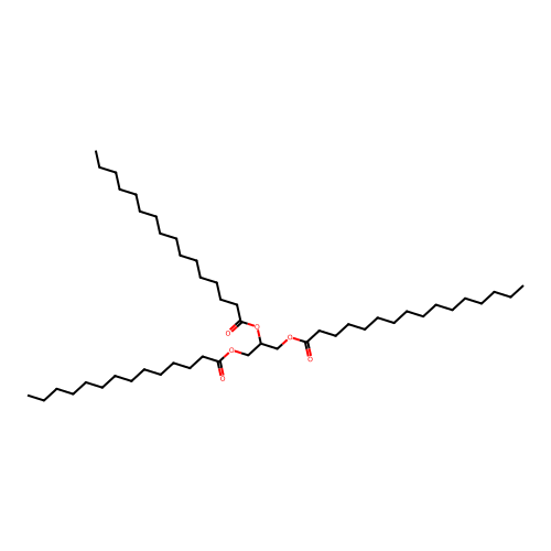 1,2-Dipalmitoyl-3-myristoyl-rac-glycerol structure