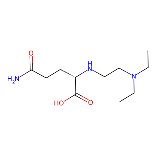 Poly(diethylaminoethylglutamine) structure